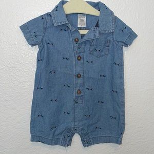 Never Worn Carter’s 3 Month Denim Button Down Romper